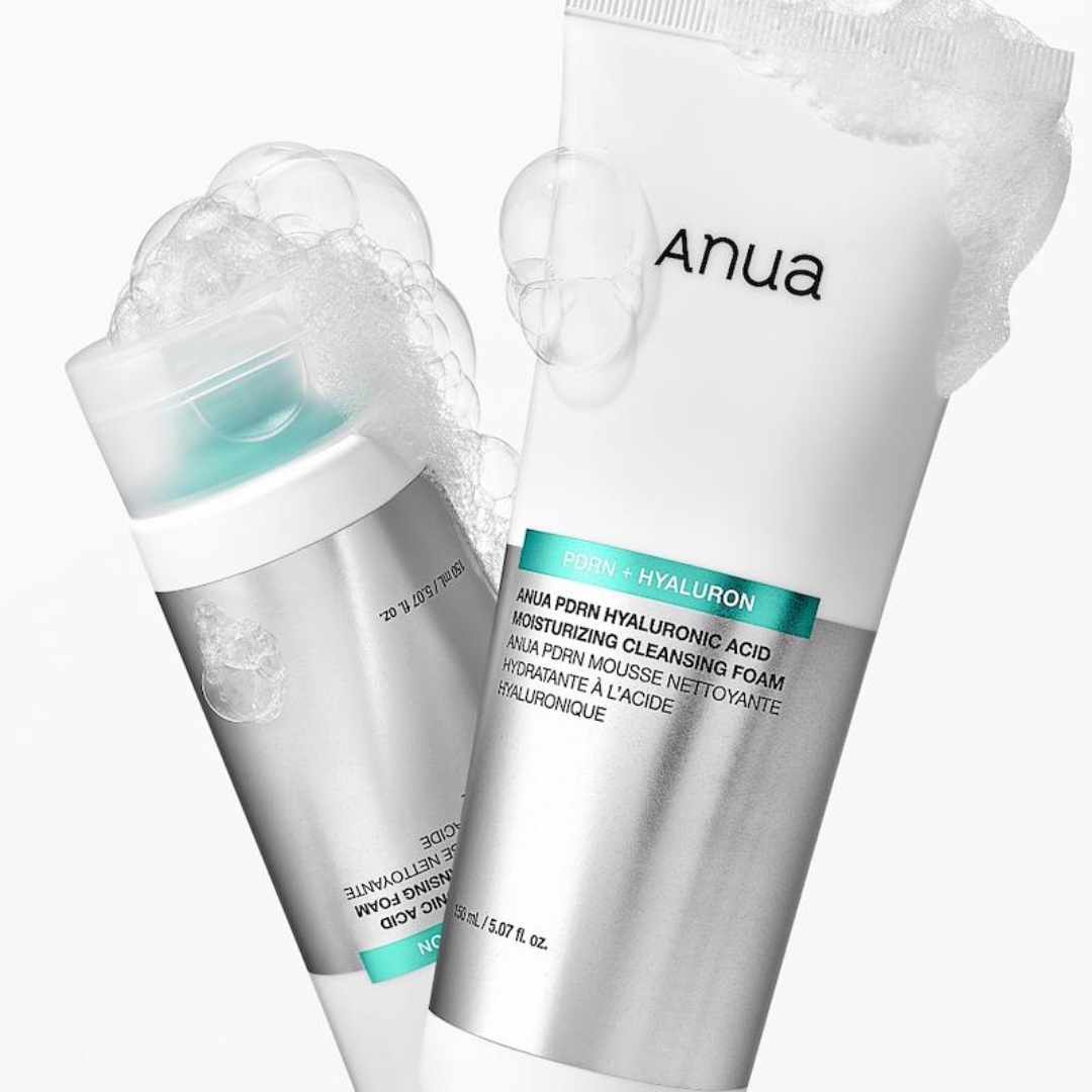 Anua PDRN Hyaluronic Acid Moisturizing Foam Cleanser