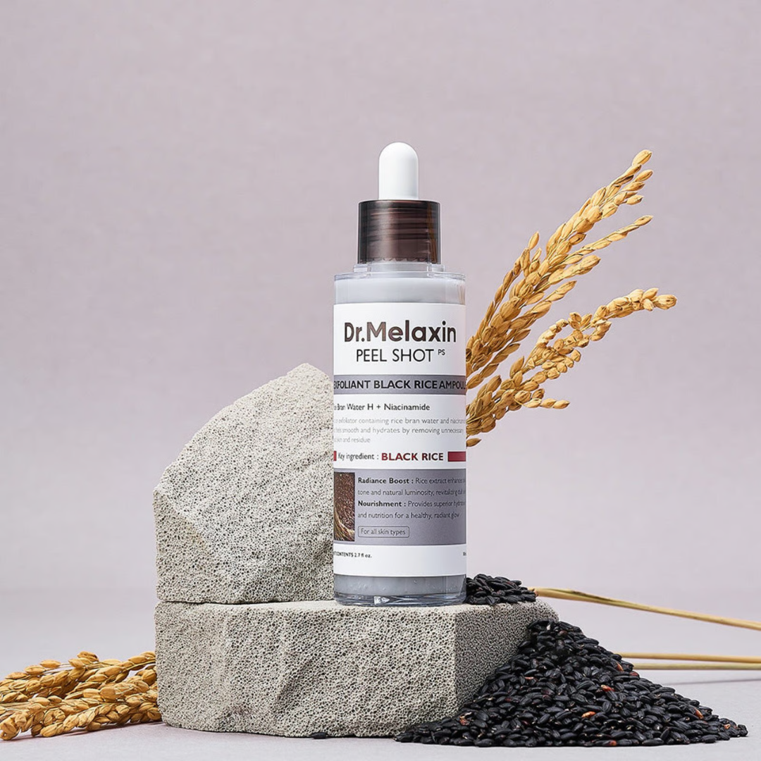 Dr. Melaxin Peel Shot Exfoliating Black Rice Ampoule (80ml)