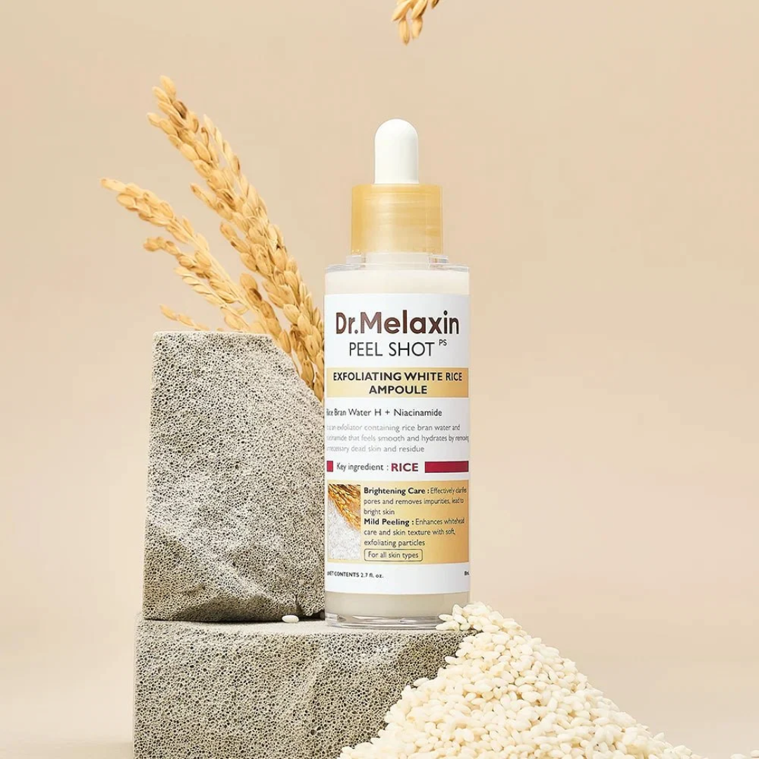 Dr. Melaxin Peel Shot Exfoliating White Rice Ampoule (80ml)