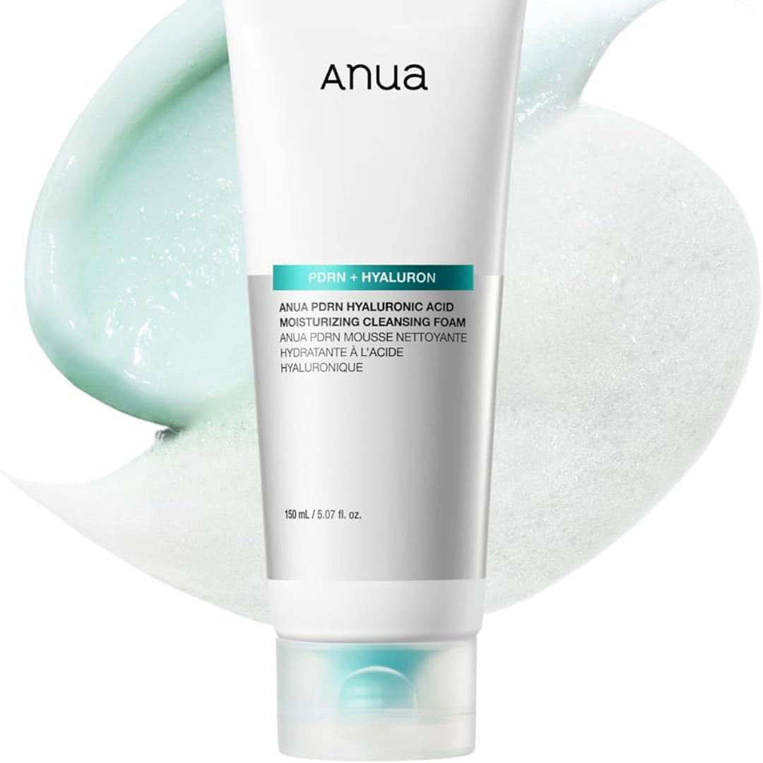 Anua PDRN Hyaluronic Acid Moisturizing Foam Cleanser