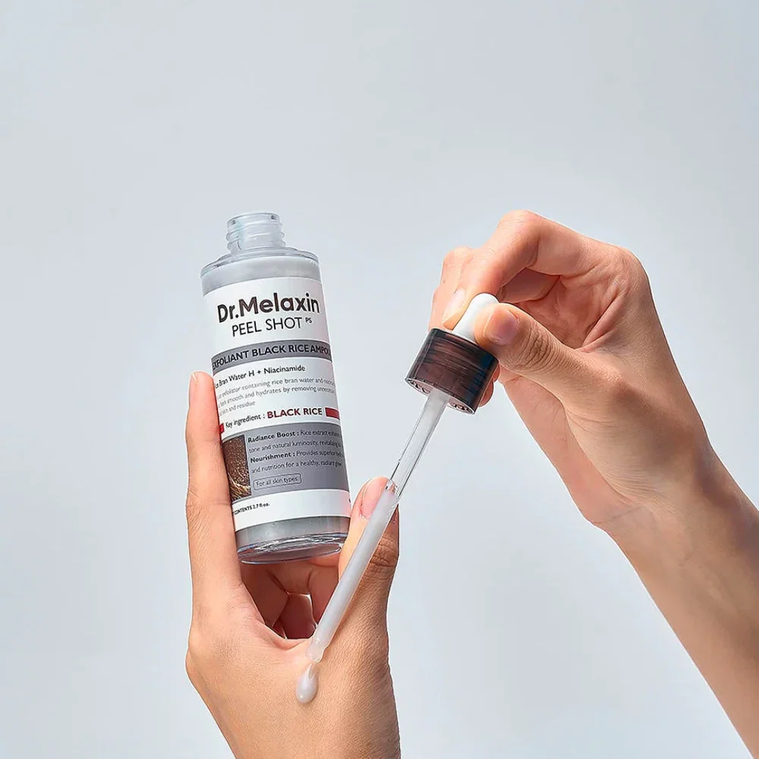 Dr. Melaxin Peel Shot Exfoliating Black Rice Ampoule (80ml)