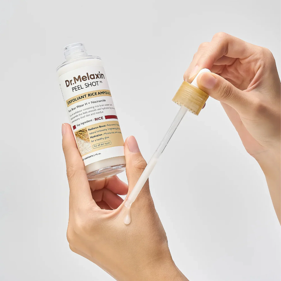 Dr. Melaxin Peel Shot Exfoliating White Rice Ampoule (80ml)