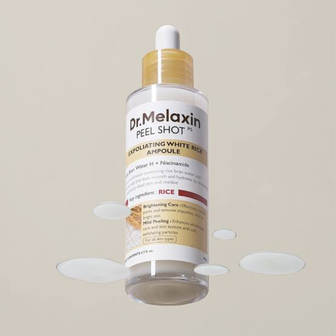 Dr. Melaxin Peel Shot Exfoliating White Rice Ampoule (80ml)