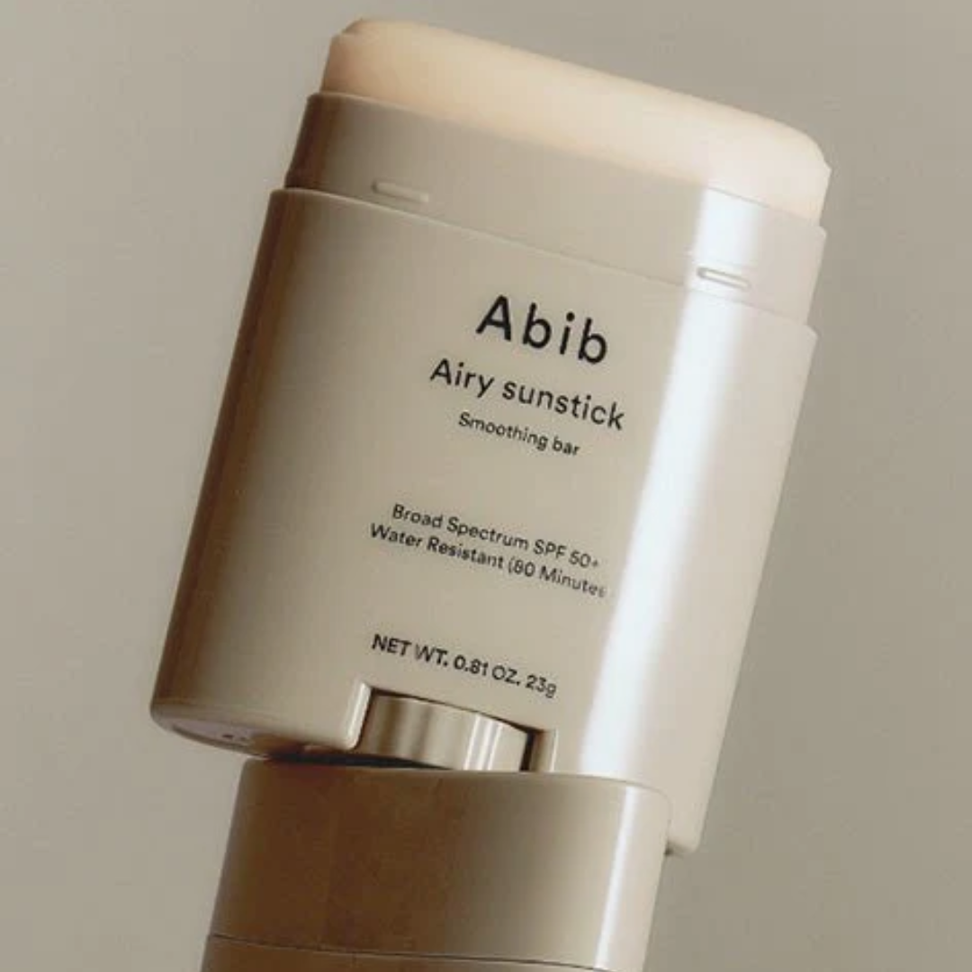 Abib Airy sunstick on a beige background