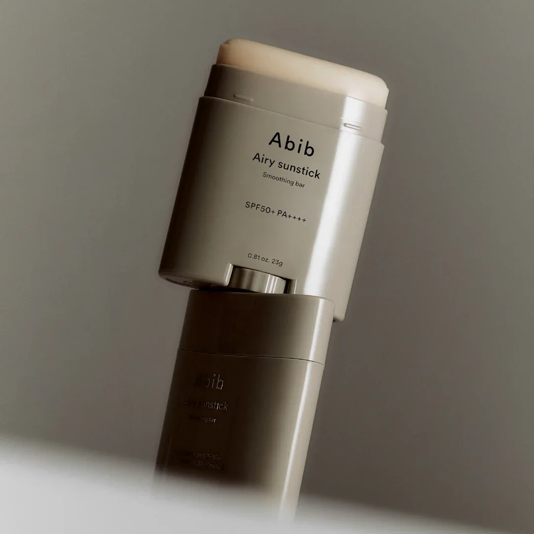 Abib Airy sunstick on a gray background