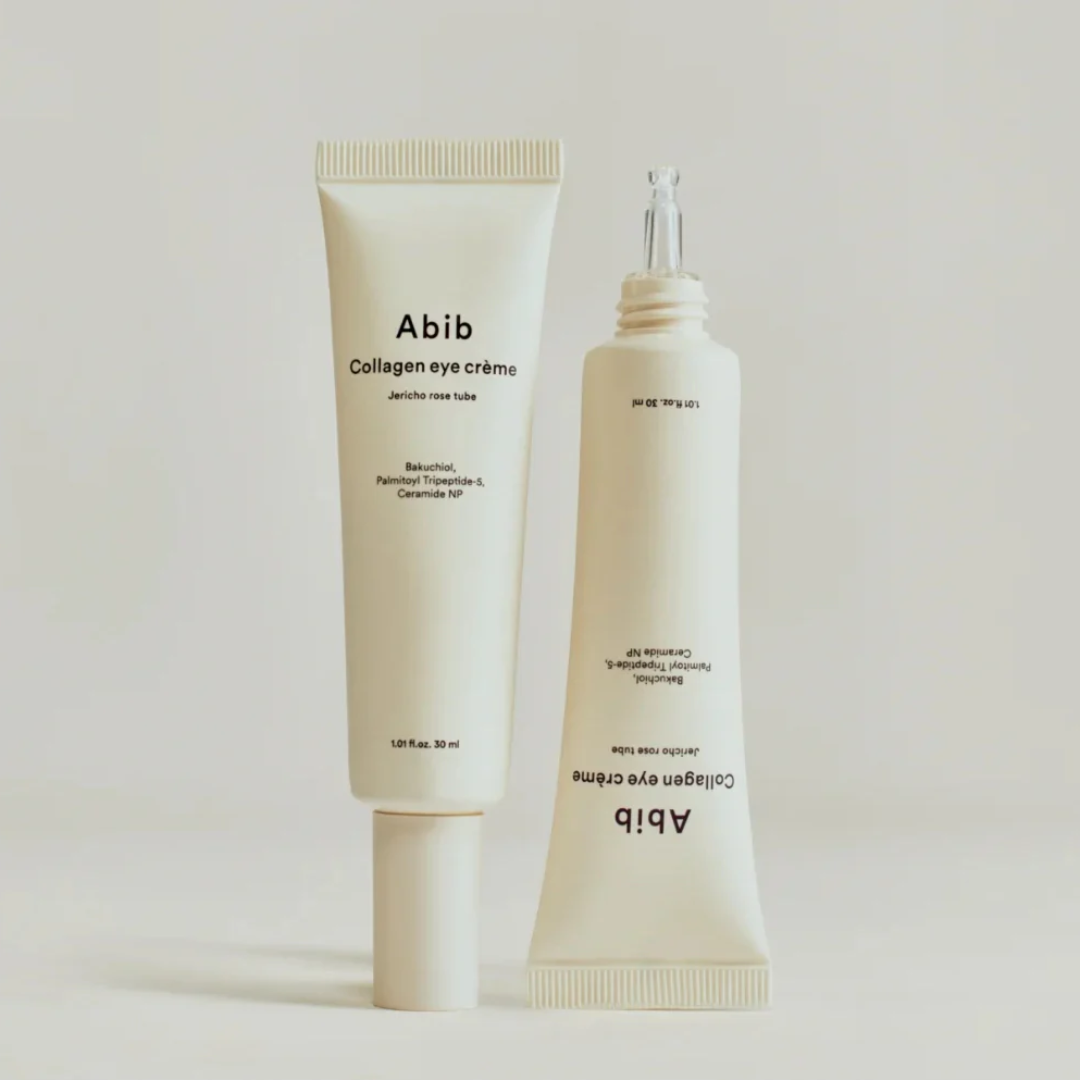 Two skincare products from Abib on a light background