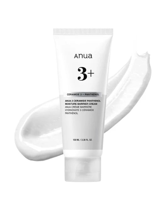 Tube of anua skincare product on a white background