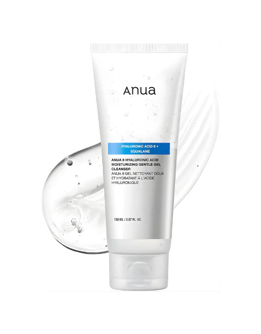 Tube of Anua cleanser on a white background