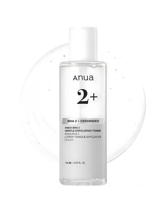 Anua skincare bottle on a white background