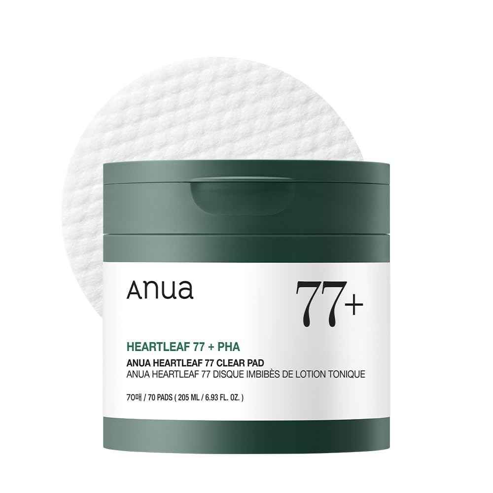Anua bottle with pad in white background