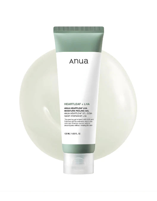 Anua skincare product tube on a white background