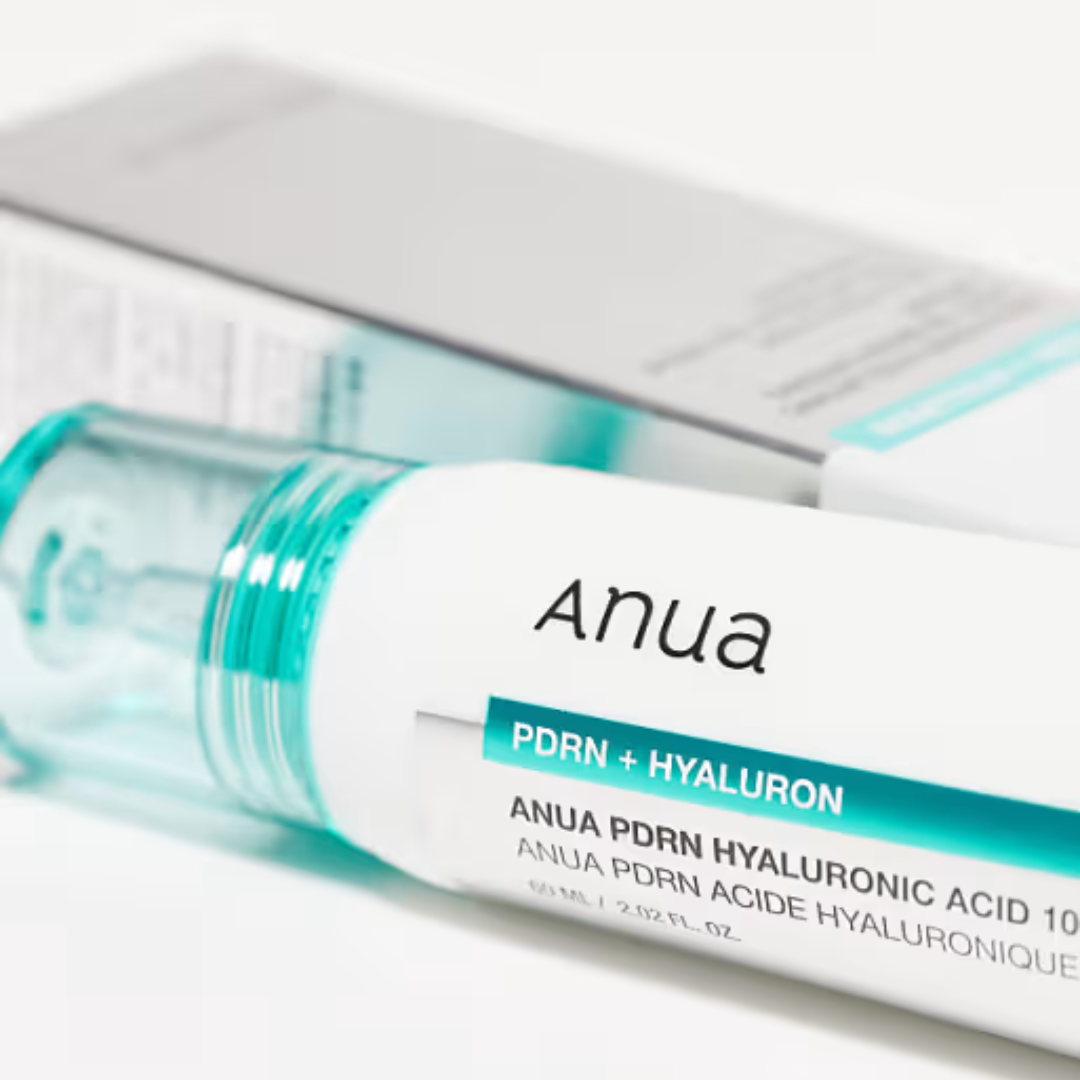 Anua PDRN + Hyaluron skincare product on a white background