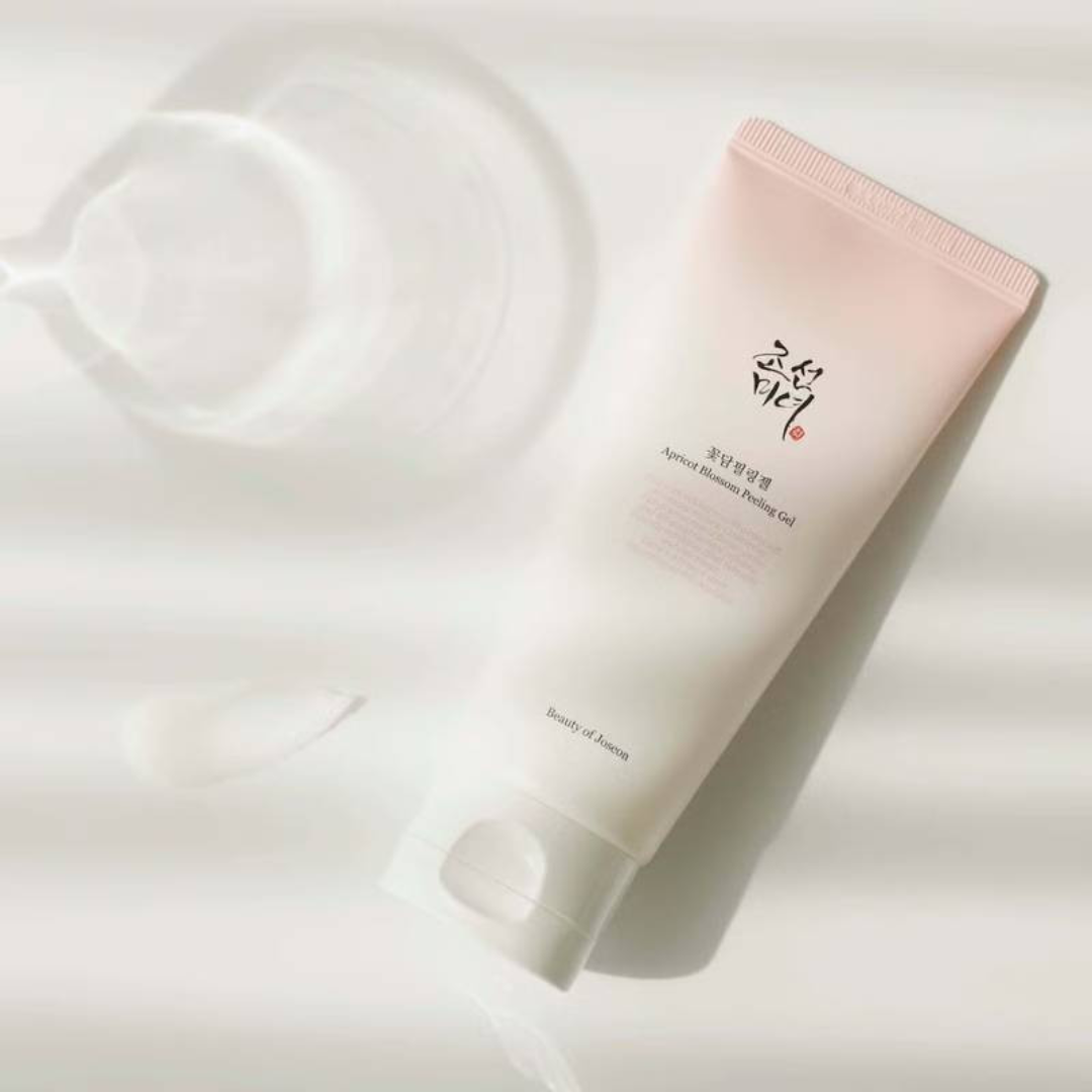 Skincare product with a pink packaging on a white background