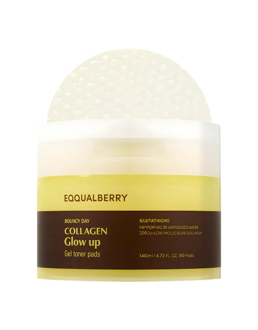 Eqqualberry Toner Pads packaging with pads on a white background