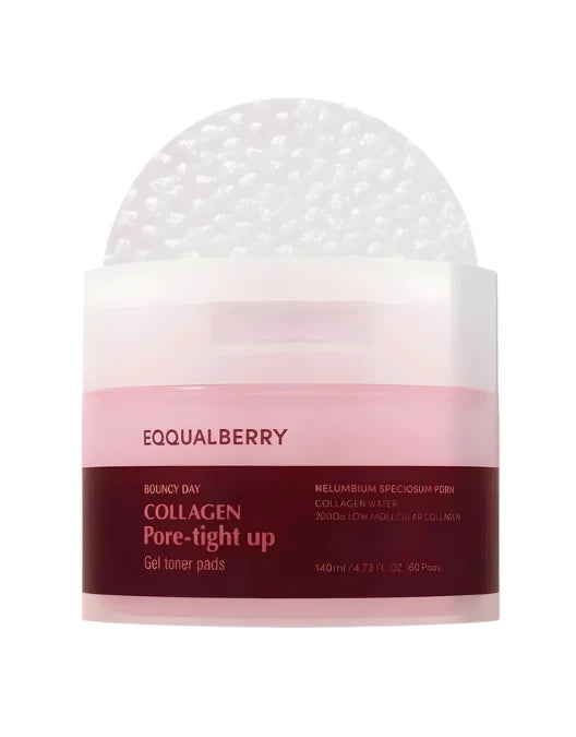 Eqqualberry tone pads packaging and pad on a white background