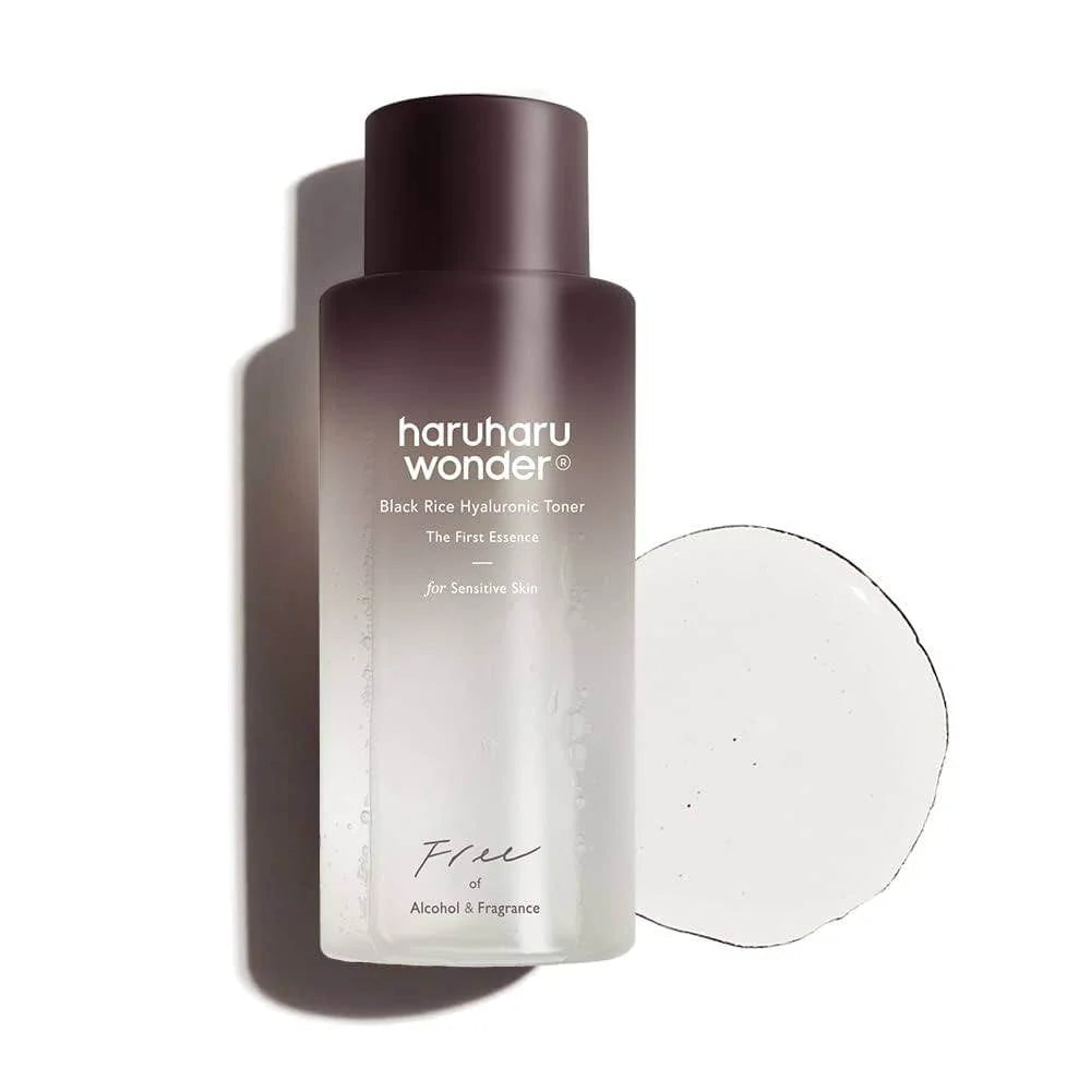 Haruharu Wonder toner bottle with a gradient design on a white background
