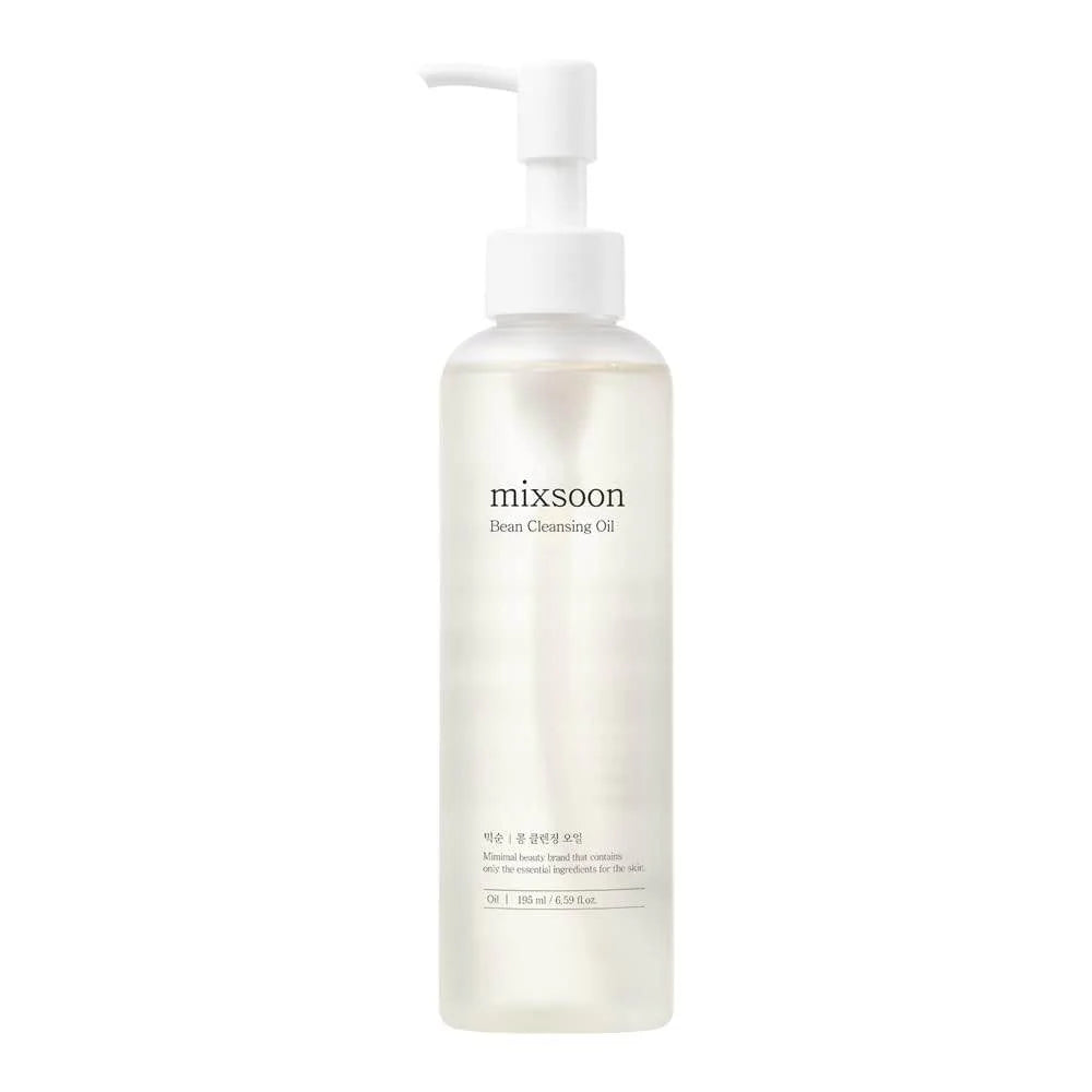 Mixsoon cleansing oil bottle on a white background