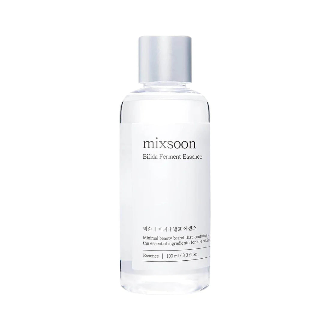 Bottle of mixsoon Bifida Ferment Essence on a white background
