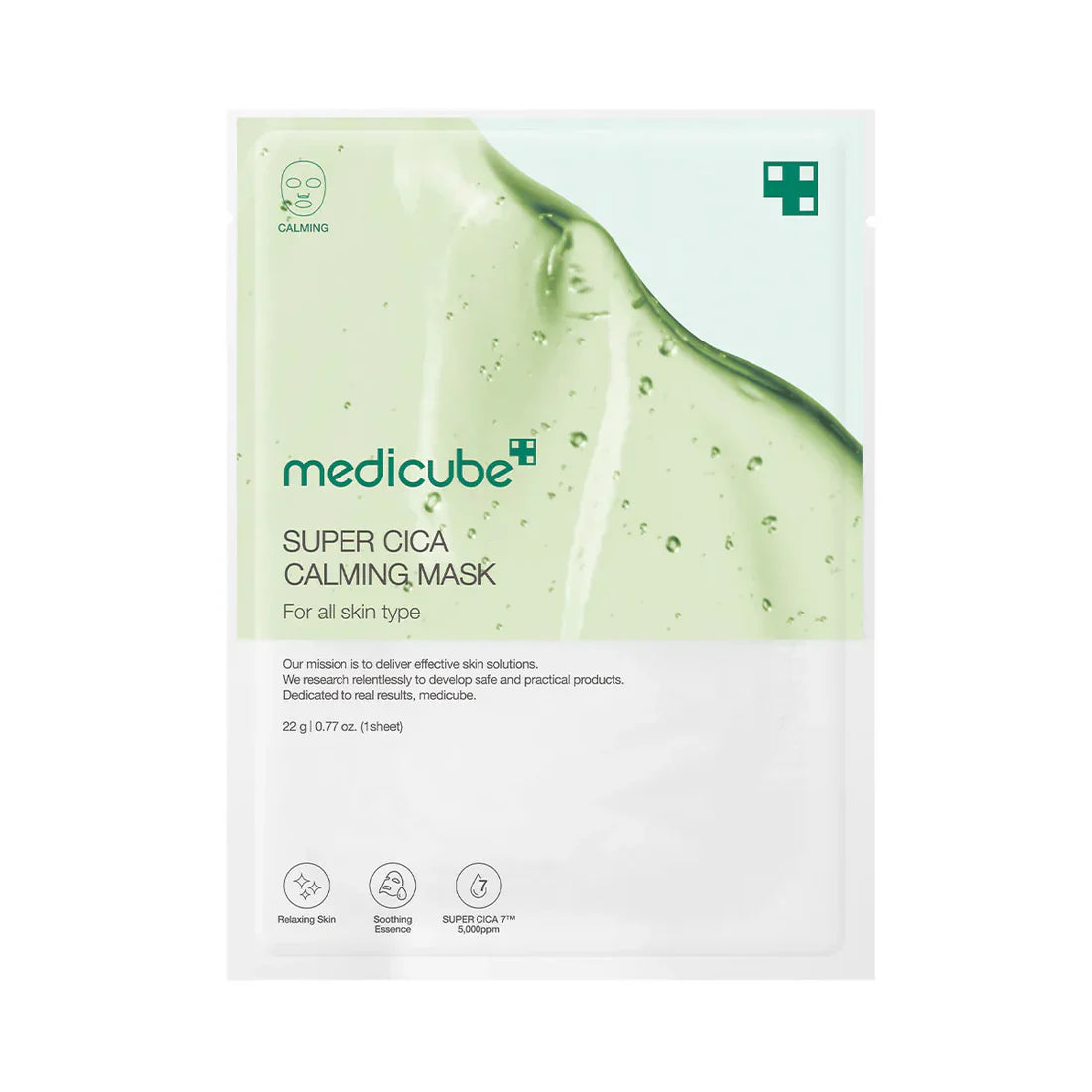 Medicube Super Gica Calming Mask packaging on a white background