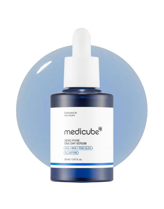 Medicube serum bottle with dropper on a white background