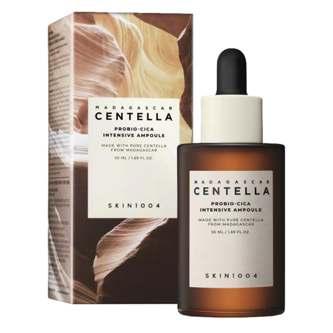 Madagascan Centella Intensive Ampoule bottle and packaging on a white background