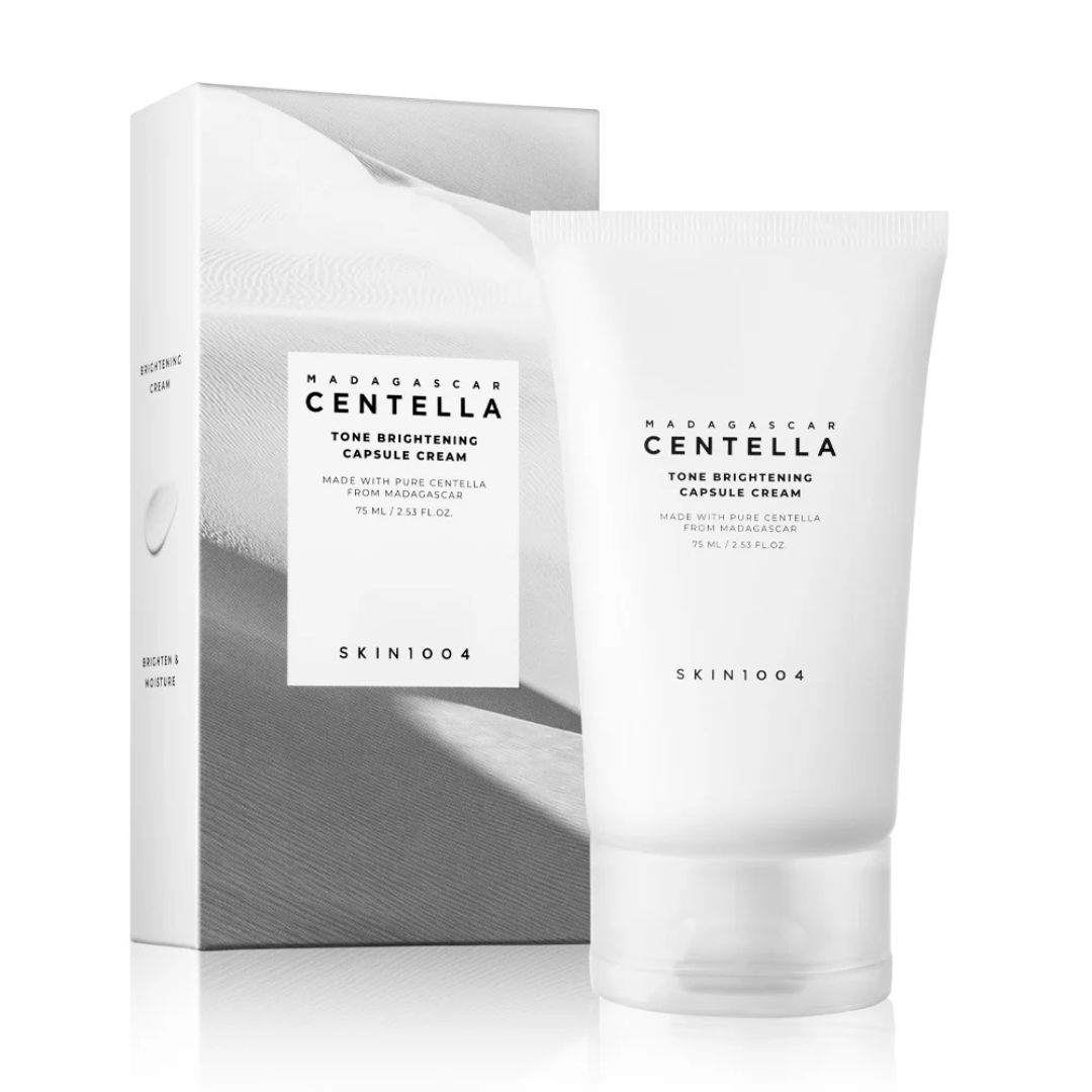 SKIN1004 Madagascar Centella cream with packaging on a white background