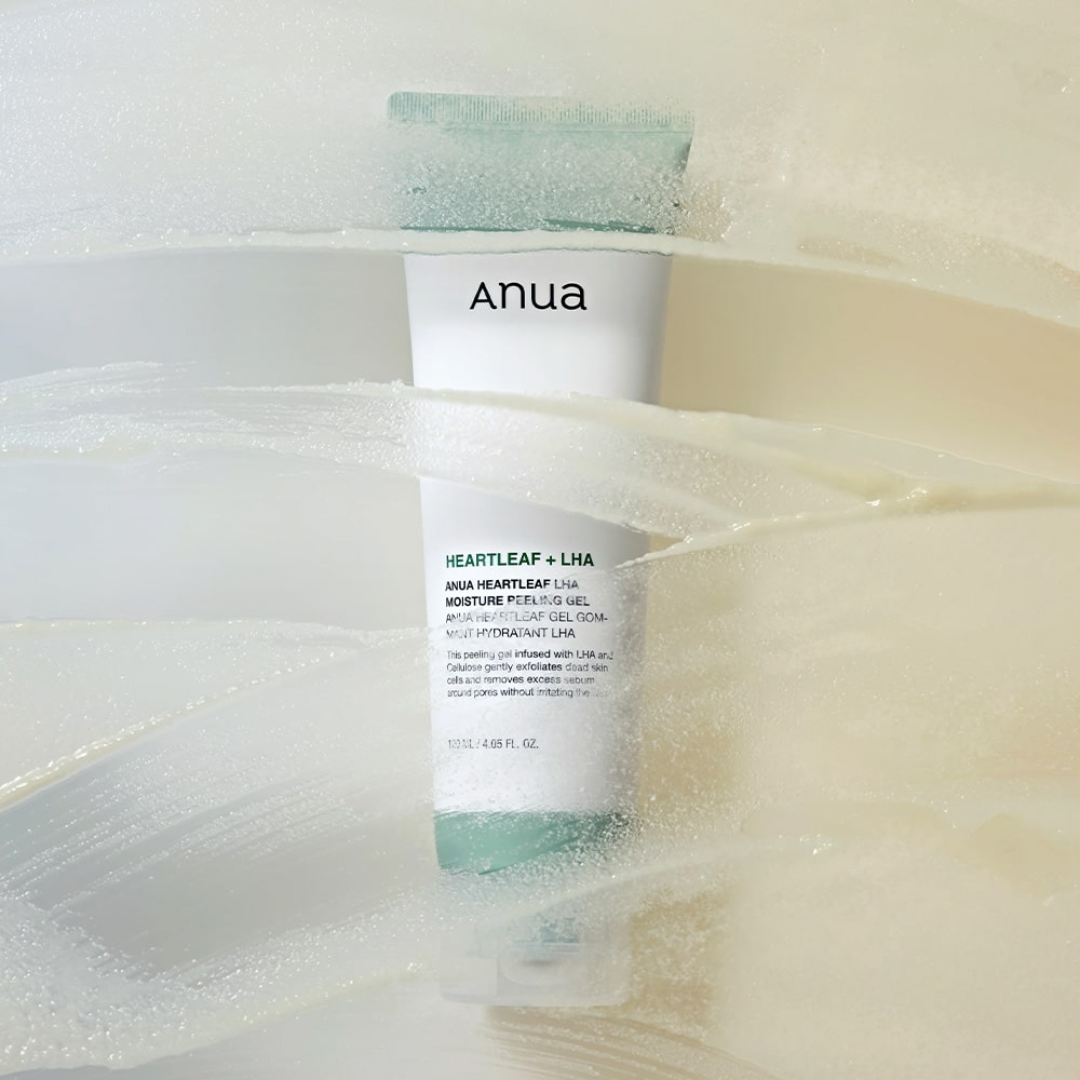 Anua skincare product with a textured background