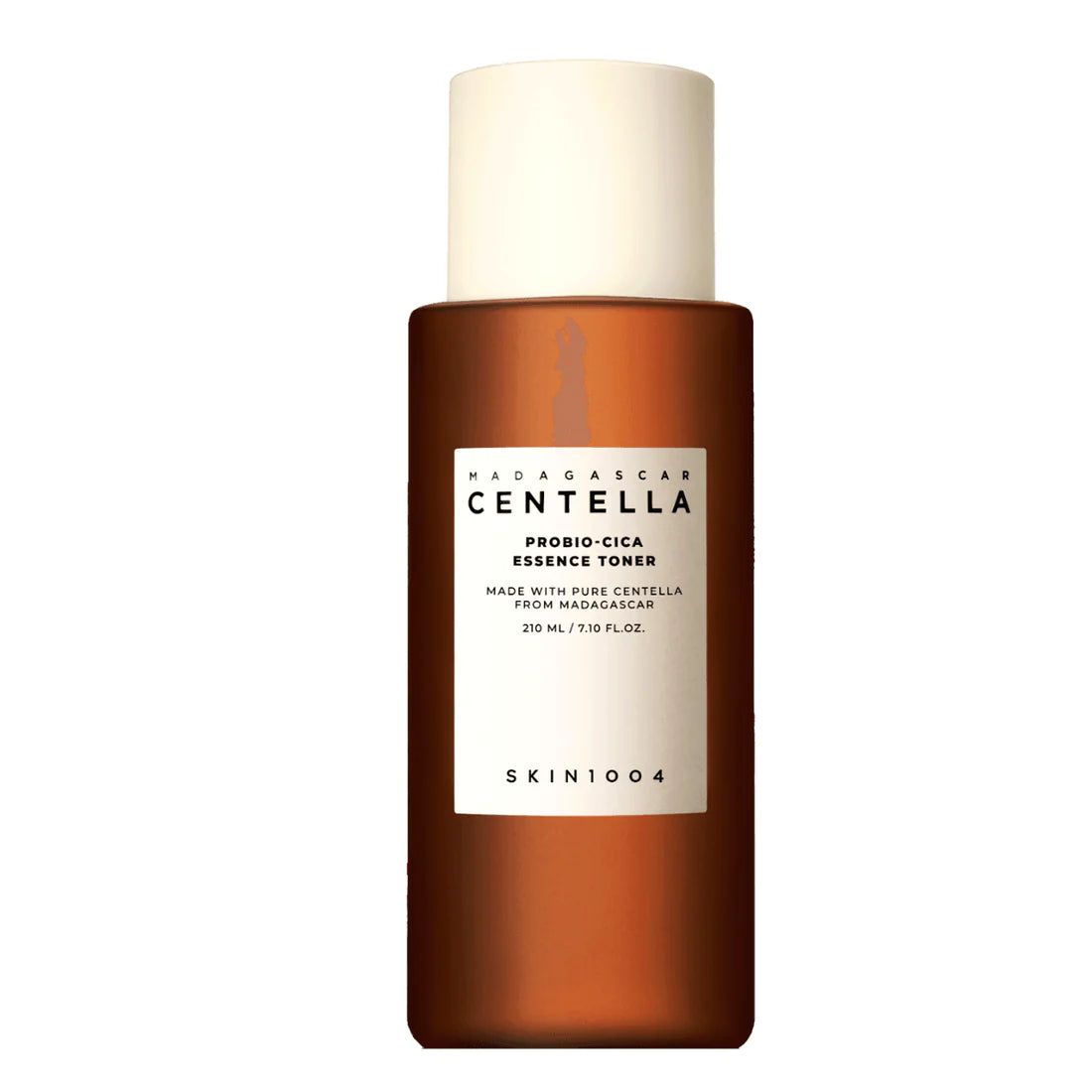 Centella Essence Toner brown bottle with white background