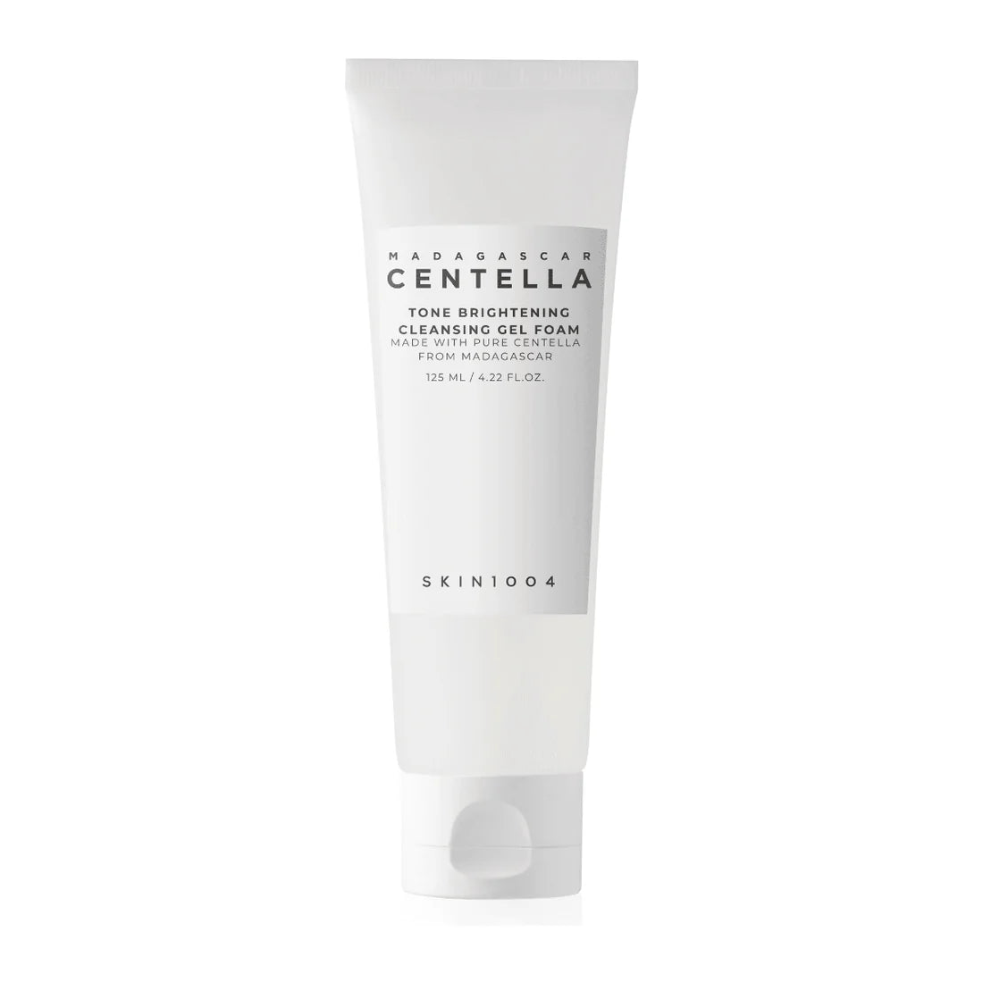 Tube of Skin1004 Madagascan Centella cleanser on a white background
