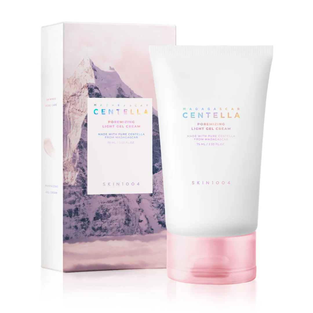 Centella Gel Cream bottle and packaging with white background