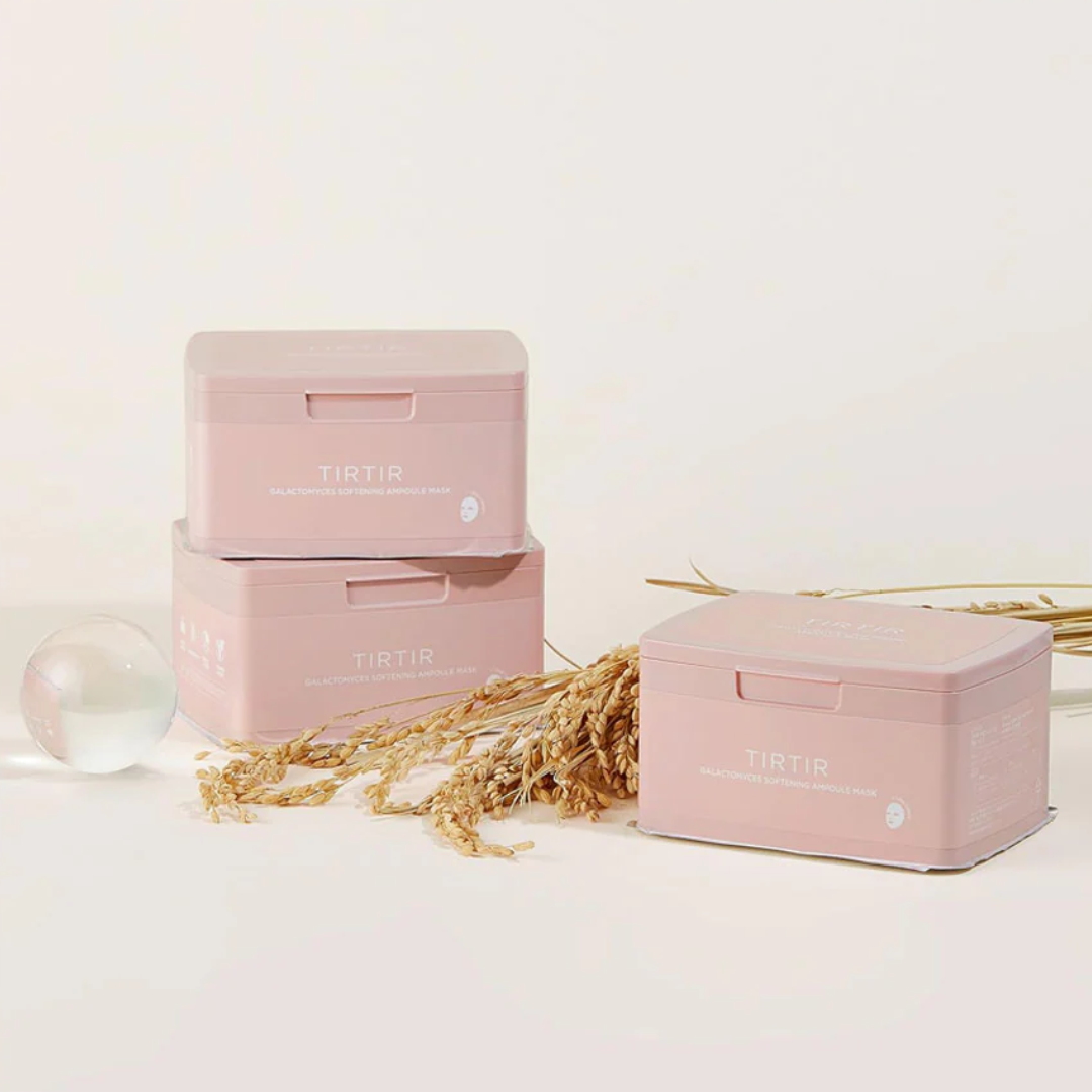Three pink storage boxes with 'TIRTIR' branding on a light background.