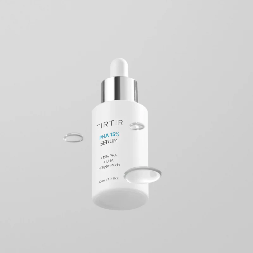 TIRTIR PHA 15% Serum bottle on a light gray background