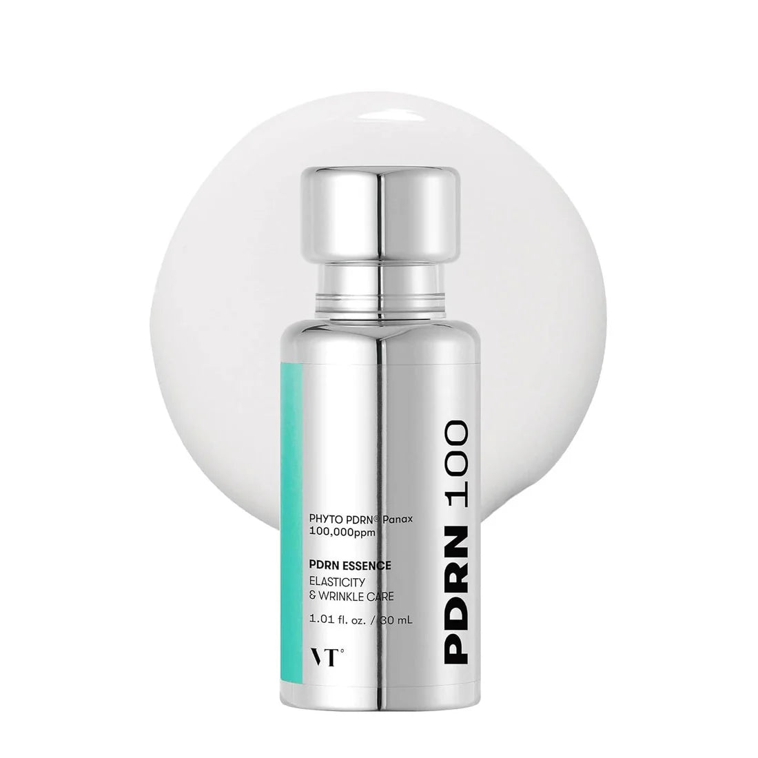 Skincare bottle labeled 'PDRN 100' on a white background